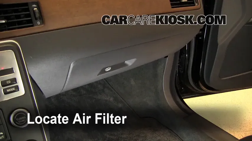 2010 Volvo S80 T6 3.0L 6 Cyl. Turbo Air Filter (Cabin) Replace